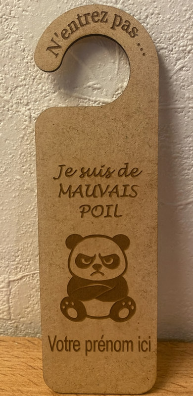 panneau de porte (dessin au choix)